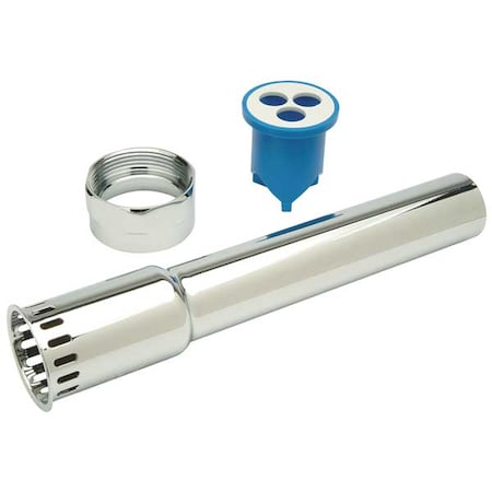 Zurn P6001-A-AA-CP - Flush Tube,Vacuum Breaker, 1 1/4 x 9 In