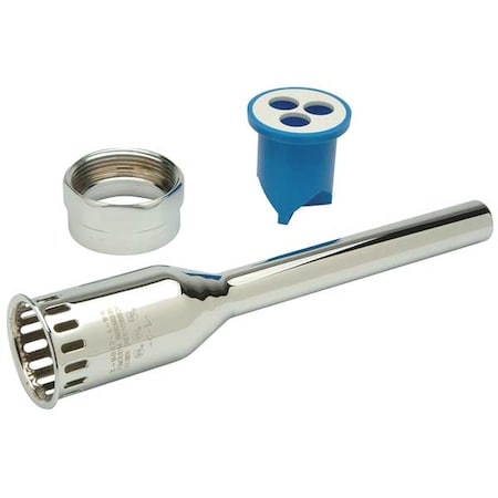 Zurn P6003-A-AA-CP - Flush Tube,Vacuum Breaker,3/4 x 8-1/2 In