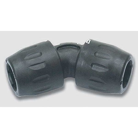 Transair 6612 40 00 - 45 Degree Elbow, Polyamide, Black