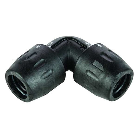 Transair 6602 17 00 - 90 Degree Elbow, Polyamide, Black