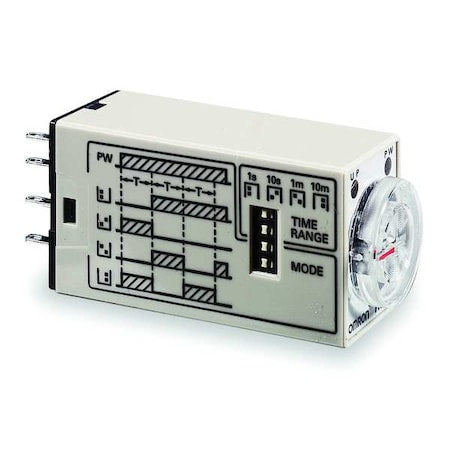 Omron H3YN-2 AC24 - Multifunction Time Delay Relay, Square, Flicker Off Start, Flicker On Start, Interval, On Delay