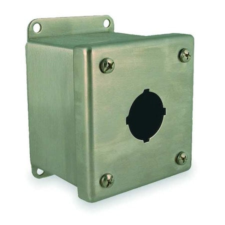 Wiegmann PBSS1 - Pushbutton Enclosure,30mm,3.50 in. H,SS
