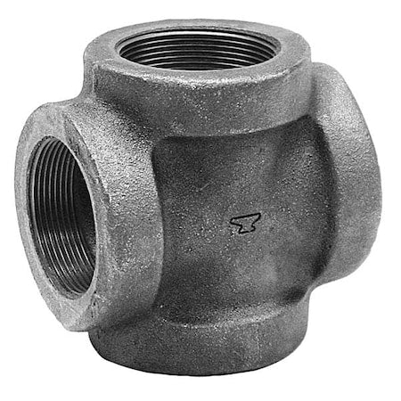 Anvil 0300113008 - Reducing Cross Reducing Cross, 2" x 2" x 1-1/4" x 1-1/4" Pipe, FNPT, Cast Iron, Class 125