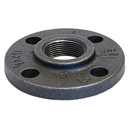 Anvil 0308003607 - Flange Threaded Flange, Faced and Drilled, 4" Pipe, Flanged x FNPT, Cast Iron, Class 125