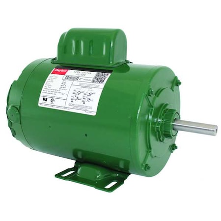 Dayton 4K059 - Capacitor-Start Aeration Fan Motor, 1 HP, 115/230 V AC Voltage, 56 Z Frame, 3,450 Nameplate RPM