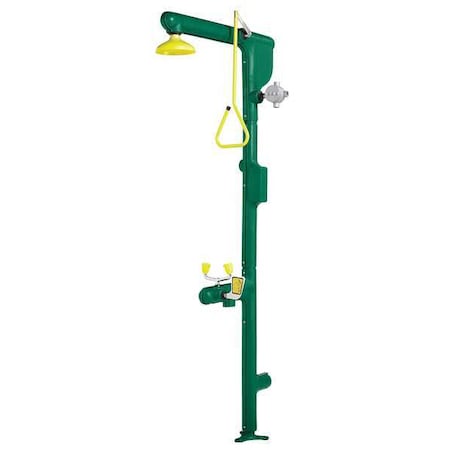 Speakman SE-7000 - Heat Traced Emergency Shower Combination, Floor Mount, Galvanized Steel Pipe, 94.0 H, No Bowl Bowl