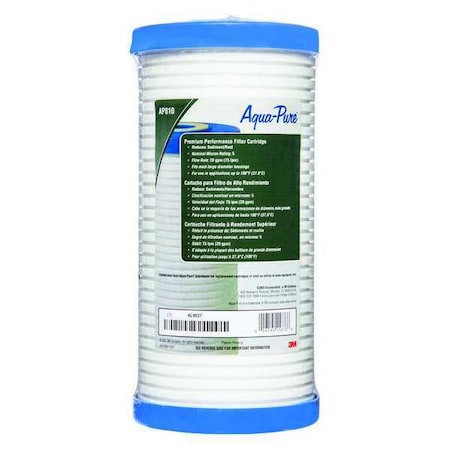 3M Aqua-Pure AP810 - Quick Connect Filter, 20 gpm, 5 Micron, 4-5/8" O.D., 9 3/4 in H
