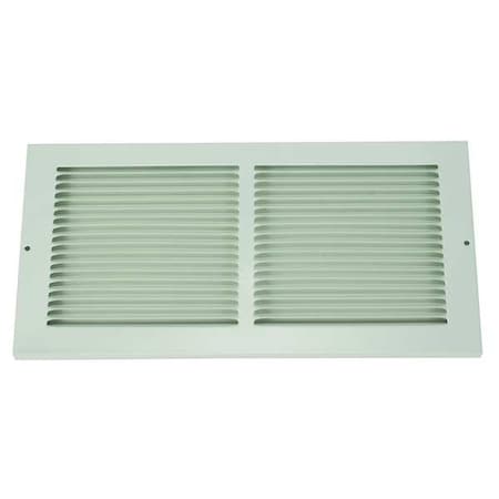 N/A 4MJP6 - Ceiling/Wall Return Air Grille, 10 in W x 10 in H Opening, 295cfm, White, Steel, 1 Way,Surface Mount