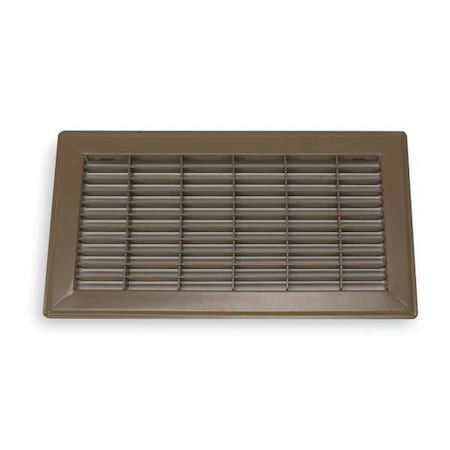 N/A 4MJD1 - Floor Register, 14 in W x 6 in H Opening, Brown, Steel, One-Way Airflow, Surface Mount
