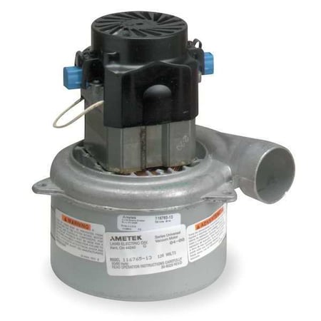 Ametek 116765-13 - Vacuum Motor/Blower, Tangential, 3 Stage, 1 Speed, Acustek