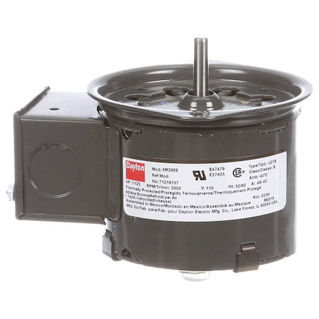 Dayton 71218137M - HVAC Motor,1/125 HP,3000 rpm,115 V,3.3