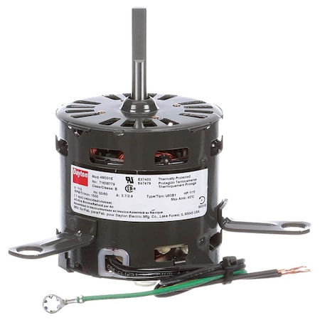 Dayton 71638779M - HVAC Motor,1/15 HP,1550 rpm,115 V,3.3