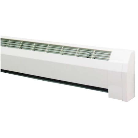 Classic CL-LEC - Left Hand Hinged End Cap for Classic Baseboard Heaters, White, Aluminum, 4 in x 9 in x 3-1/2 in