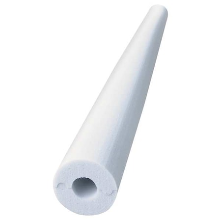 Techlite Insulation 0079-0400IP100-PF-0000-00 - Pipe Insulation, 4 ft. L, Melamine Foam, 1 in Wall