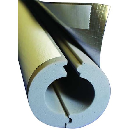 Techlite Insulation 0179-0050IP100-PF-0910-01 - Pipe Insulation, 7/8" OD, 4 ft. L, Melamine Foam, 1 in Wall