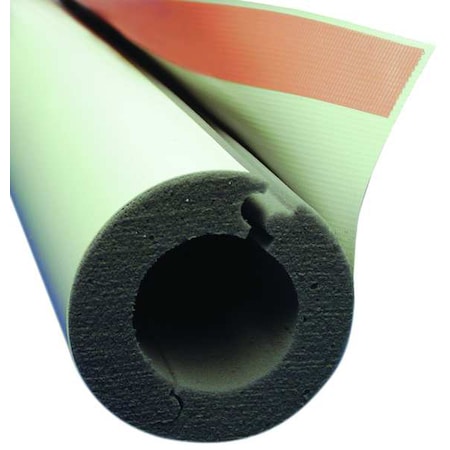 Techlite Insulation 0379-0100IP100-PF-0930-02 - Pipe Insulation, 1-3/8" OD, 4 ft. L, Melamine Foam, 1 in Wall