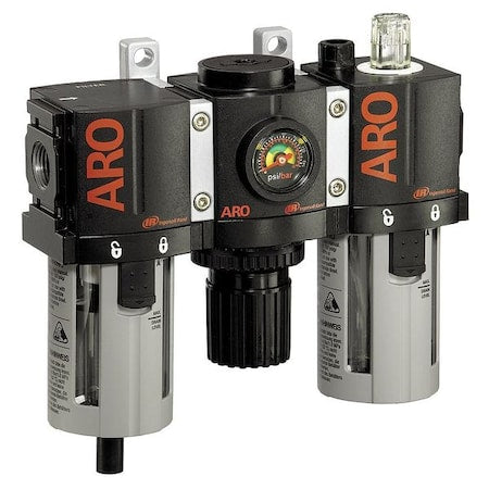 Aro C38341-800 - FRL,3 pcs,1/2" NPT,5 micron,150 cfm