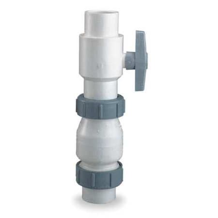 Dayton 4RG92 - 1-1/2" Socket PVC Ball Check Valve