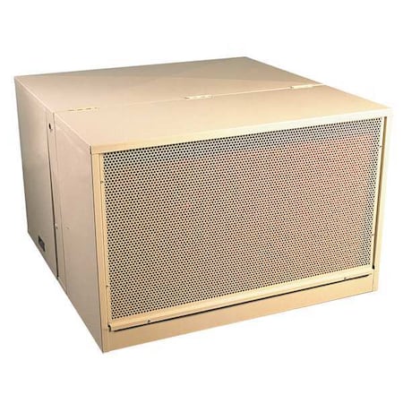 Dayton 4RNP9 - Ducted Evaporative Cooler, 4,800 cfm, 1,400 sq ft, 8.8 gal, 3/4 hp, Belt, Side Discharge