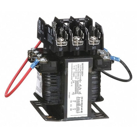 Square D 9070TF100D1 - Control Transformer, 100 VA, Not Rated, 120 V AC, 240/480 V AC