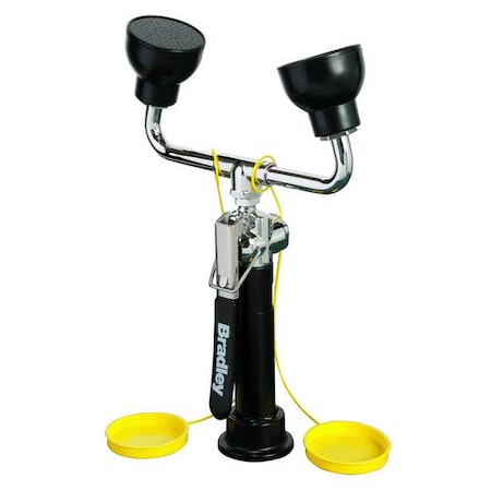 Bradley S19-460EFW - Dual Head Drench Hose,Countertop,8 ft.