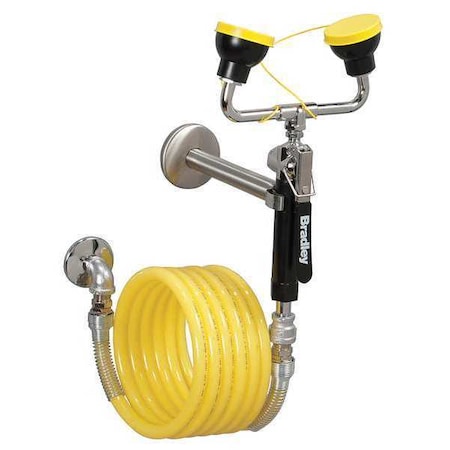 Bradley S1944011ABC - Dual Head Drench Hose,Wall Mount,12 ft.
