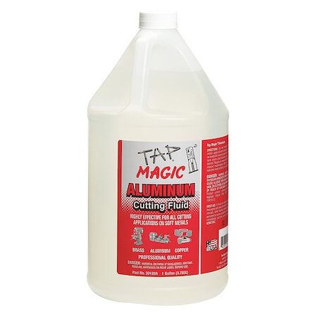 Tap Magic 20128A - Cutting Fluid, Aluminum, Straight Oil, 1 gal, Jug, Colorless to Pale Yellow