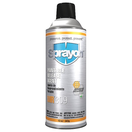 Sprayon S00309000 - Paintable Mold Release, 12 oz, Aerosol