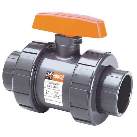 Hayward Flow Control TBH1100ASTV0000 - Ball Valve, True Union, 1", PVC/FPM, Full Port, S/T