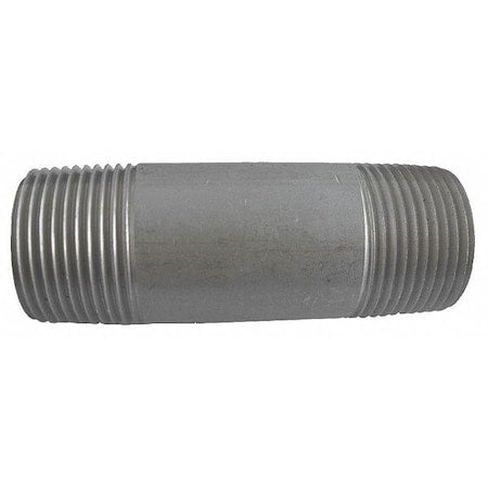 E4BNE09 - 3/4" MNPT x 5" TBE Stainless Steel Pipe Nipple Sch 80