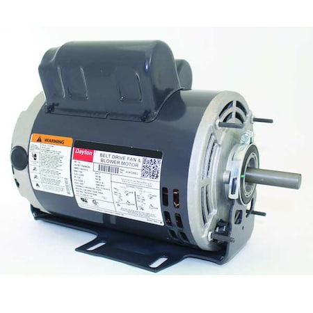 Dayton 4VAG8 - Capacitor-Start/Run Belt Drive Motor, 1 HP, 56 Frame, 115/208-230 V AC Voltage, 1,725 Nameplate RPM