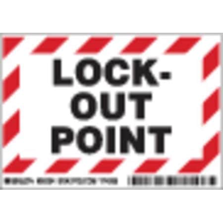 Brady 86204 - Lockout Label,3-1/2 In. H,5 In. W,PK5