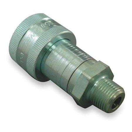 Safeway Hydraulics S35-3P - Hydraulic Quick Connect Hose Coupling, Steel Body, Thread-to-Connect Lock, 3/8"-18 Thread Size