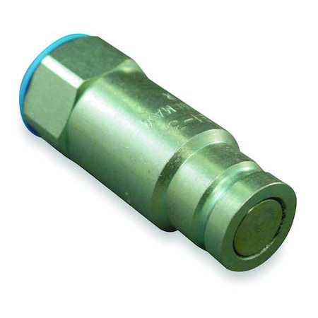 Safeway Hydraulics FFE491-4 - Hydraulic Quick Connect Hose Coupling, Steel Body, Push-to-Connect Lock, 1/2"-14 Thread Size