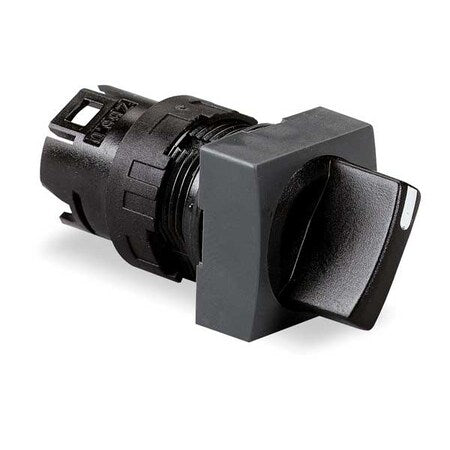 Schneider Electric ZB6CD22 - Short Handle Selector Switch,Blk,2 Pos,16mm