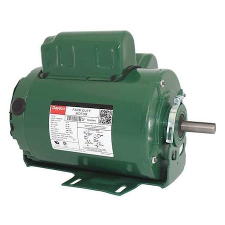 Dayton 4WNZ5 - Agricultural Fan Motor, Capacitor-Start/Run, 3/4 HP, 115/208-230 V AC, 1,725 Nameplate RPM, 56 Frame