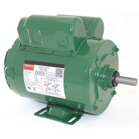 Dayton 4WNZ6 - Agricultural Fan Motor, Capacitor-Start/Run, 3/4 HP, 115/208-230 V AC, 1,725 Nameplate RPM, 56 Frame