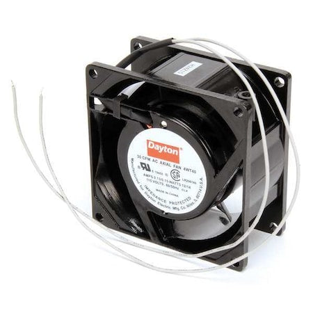 Dayton 4WT40 - Standard Square Axial Fan, Square, 115 V AC, 1 Phase, Cast Aluminum, 3 1/8 in W.