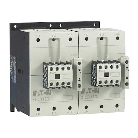 Eaton XTCR170G11C - IEC Magnetic Contactor, 1 NC/1 NO, 480 V AC, 3 P, Reversing, Screw
