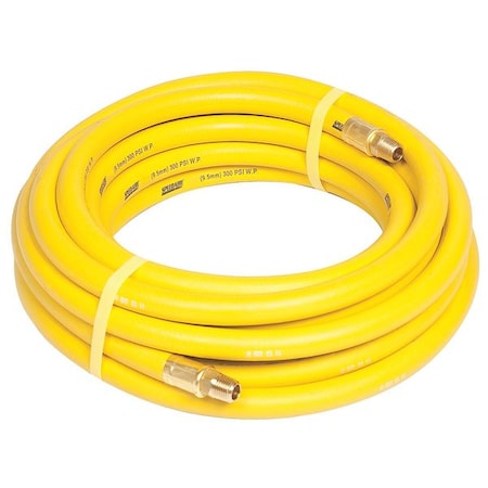 Continental 20071017 - 3/8" x 50 ft Nitrile Coupled Multipurpose Air Hose 300 psi YL