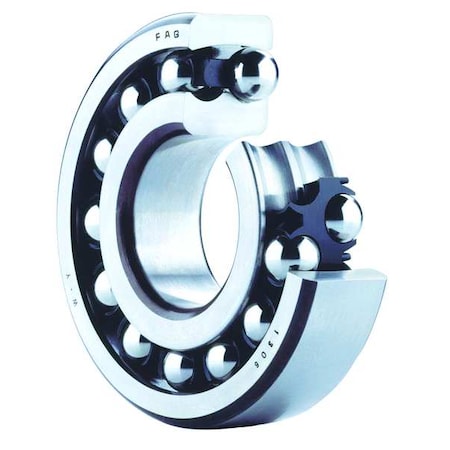 Fag Bearings 2207-2RS-TVH - Self-Aligning Radial Ball Bearing, 2207 Industry Number, Double Sealed Closure, 35 mm Bore Dia, Alloy Steel