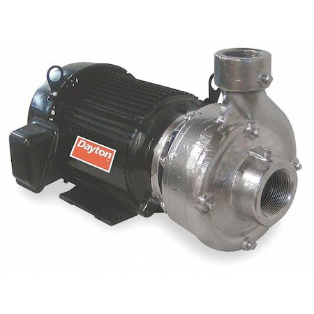 Dayton 12A080 - Stainless Steel 10 HP Centrifugal Pump 208-230/460 V