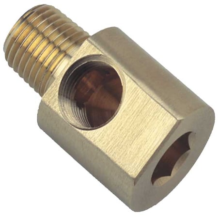 4CCJ7 - Hex Key Elbow Brass Street Elbow, 1/4 in Female NPT X 1/8 in Male NPT