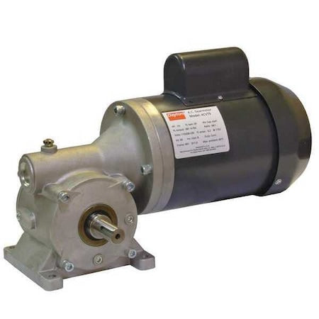 Dayton 4CVU1 - AC Gearmotor, 299 in-lb Max. Torque, 45 RPM Nameplate RPM, 115/208-230 V AC Voltage, 1 Phase
