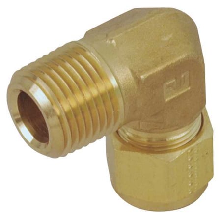 Parker 8-4 CBZ-B - Elbow, Brass, Comp. 1/2 in, Comp. 1/4 in