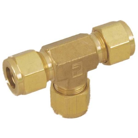 Parker 2ET2-B - Tee,Brass,Comp1/8",Comp1/8",Comp1/8"
