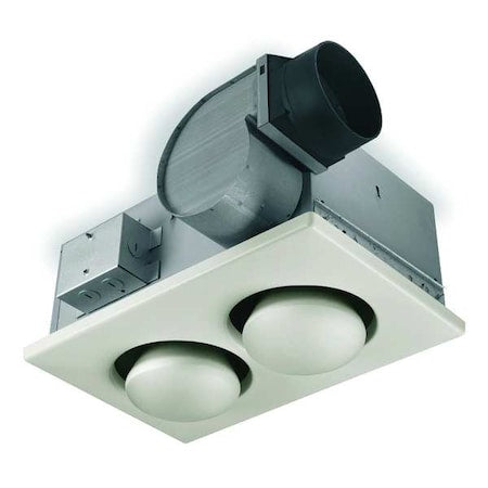 Broan-Nutone 164 - Ceiling Bathroom Fan, 70 cfm cfm, 4 in Duct Dia., 120 V AC, Without Light