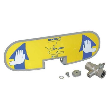 Bradley S08-391 - Valve Actuator, Push Handle with On/Off Valve, For Halo Eyewash S19-224