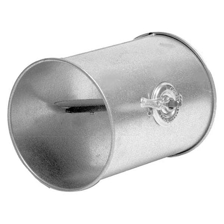 Nordfab 8010005256 - Round Butterfly Dampers, 10 in Duct Dia, Galvanized Steel, 22 ga GA, 10" W, 13" L, 10" H