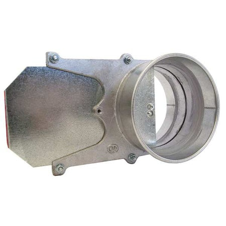 Nordfab 8010002298 - Round Blast Gate, Cast Aluminum, 20 GA, 5 1/4 in W, 5 1/2 in L, 7" H